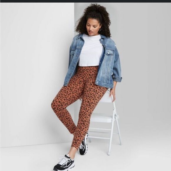 Wild Fable Animal Leopard Print Leggings Sz XXL - Picture 1 of 10